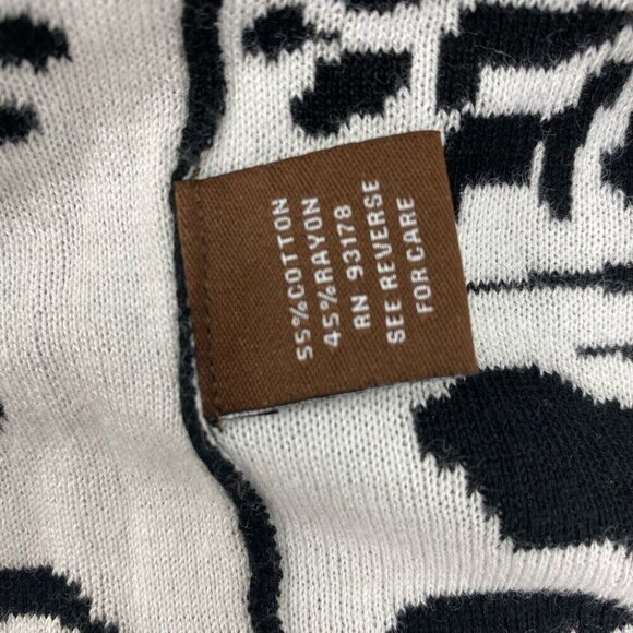 Adrienne Vittadini Women's Black Floral Sleeveless Ponte Knit Sheath Dress M/C35 - Picture 8 of 9